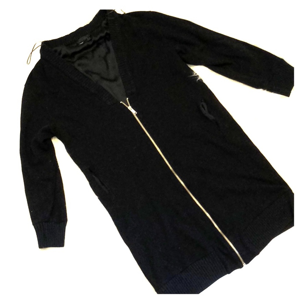 Zara back zip cardigan